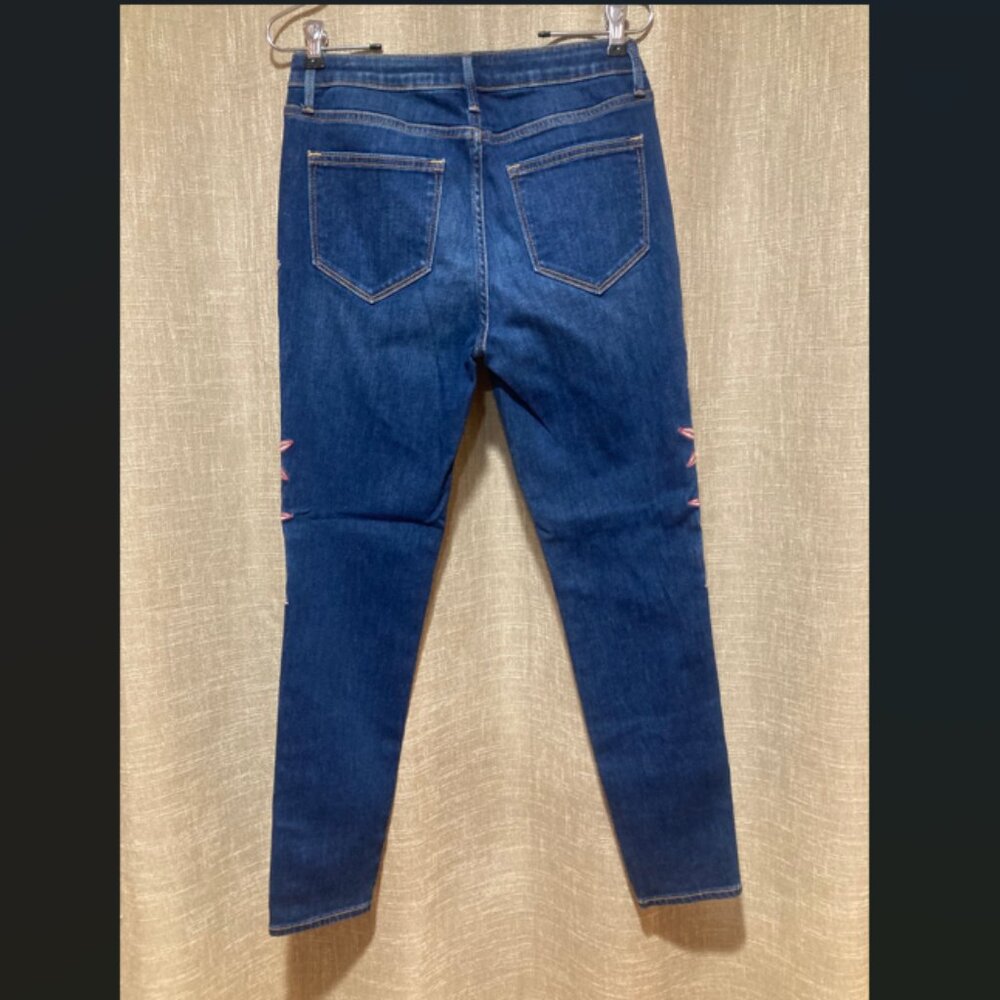 NEW Driftwood Jackie embroidered jeans size 26 dark wash 266 4J2 - Picture 2 of 9